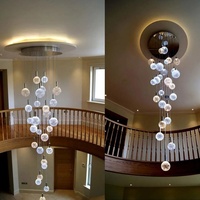Fournisseur vérifié sur Alibaba escalier de villa lustre d'escalier de salle à manger hauteur réglable pied de lampe personnalisé pour la décoration intérieure
