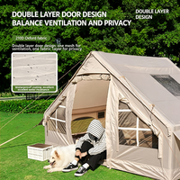 Tente gonflable haut de gamme en tissu Oxford avec colonnes d'air en TPU, options de porte simple ou double, 2000-3000 mm, imperméable et ignifuge