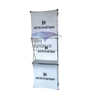 Portable En Aluminium Tissu <span class=keywords><strong>3D</strong></span> Affichage Pop-up Pliant <span class=keywords><strong>Stand</strong></span> D'exposition pour le Salon Commercial - Product Image 1