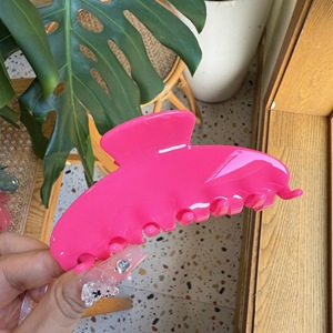 Clip per capelli con Logo personalizzato in acetato eleganti grandi artigli per capelli di colore solido accessori per capelli riciclati dal punto di vista ambientale - Product Image 5