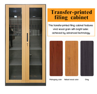 Armoire de classement en métal avec 4 étagères réglables, armoire de classement en acier avec serrure à clé