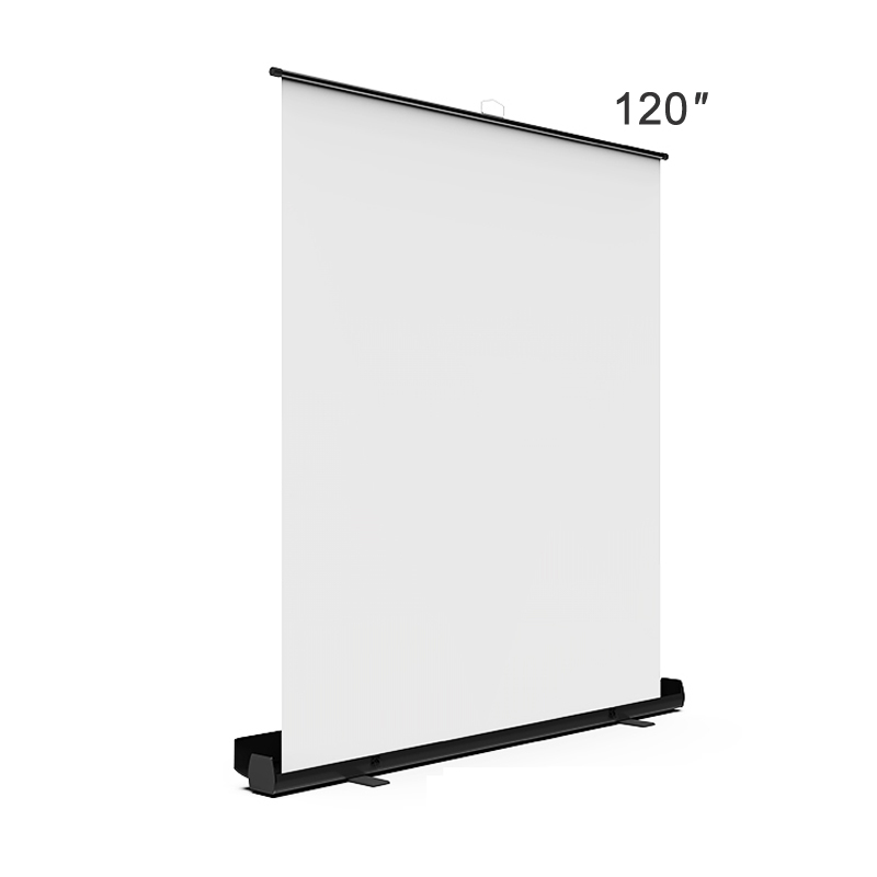 120 дюймовый 16:9 выдвижной экран для проектора с подставкой, ручной выдвижной проекционный экран для кинотеатра 8K/4K Ultra HD 3D