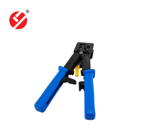 LIYUAN Industrial RJ45 FTP UTP a Cat5E Conector modular Herramienta de prensado Perforación de acero inoxidable Agujero de paso Herramientas manuales Soporte OEM