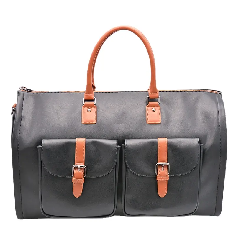 Custom Luxury Multi Functional Unisex Travel Bag Wedding Dresses Storage Leather Duffel Garment Suit Bags