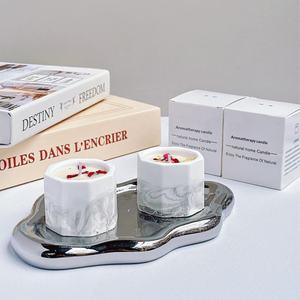 Candela di Lusso Artigianale a Forma di Coppa in Cera di Soia, Profumata, per Regali Romantici, Matrimoni e Capodanno Cinese - Product Image 3