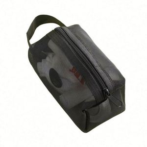 New Style <b>Mini</b> Mesh Cosmetic Bag Coin Pencil Cable Charge <b>Storage</b> Bag Portable Travel Bag - Product Image 1