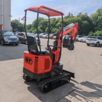 Mini-excavatrice sur chenilles ME12, moteur Koop, capacité de la benne de 0,03 m³, puissance de creusement élevée, plusieurs accessoires, garantie 1 an
