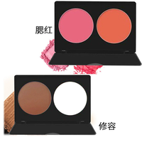 Palette de fard à joues en poudre Contour professionnel Double Blush Palette de maquillage avec logo personnalisé pour les joues et la beauté du visage