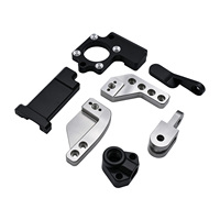Services de fraisage CNC de précision, plaque en aluminium anodisée de couleur personnalisée, support pour pièces de robotique