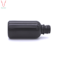 30ml Schwarze Glas-Tropfflasche mit Weißer Silberner Pipette