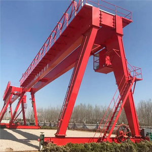 Grue portique à double poutre de 100 tonnes certifiée CE, robuste, montée sur rail, électrique, pour la manutention des matériaux - Product Image 6