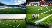 Gazon artificiel de football en monofilament de type remplissage, hauteur 50 mm, remplissage sable-caoutchouc, terrain de sport extérieur résistant à l'usure