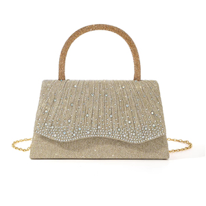 Sac de Soirée Carré de Luxe 5A pour Femme avec Strass, Chaîne, Imperméable, pour Anniversaire, Mariage, Sac à Main ou Sac Bandoulière – Vente en Gros - Product Image 1