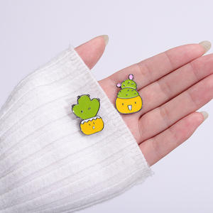 11 Stile Hersteller Bulk Cactus Emaille Pin Lieferant Großhandel Pflanzen Weiche Emaille Anstecknadeln - Product Image 4
