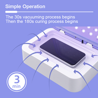 Protector de pantalla de película de hidrogel Nano, máquina de instalación de curado al vacío UV, máquina de fabricación de vidrio templado móvil UV para plotter de teléfono