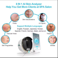 Analyseur de peau AI, système professionnel d'analyse de la peau du visage, scanner facial, appareil de diagnostic cutané pour salon de beauté, clinique