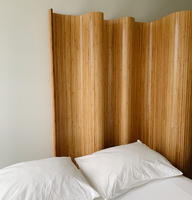 Paravent moderne en bambou léger, écran de séparation pliable, cloison autoportante en bois naturel pour salon
