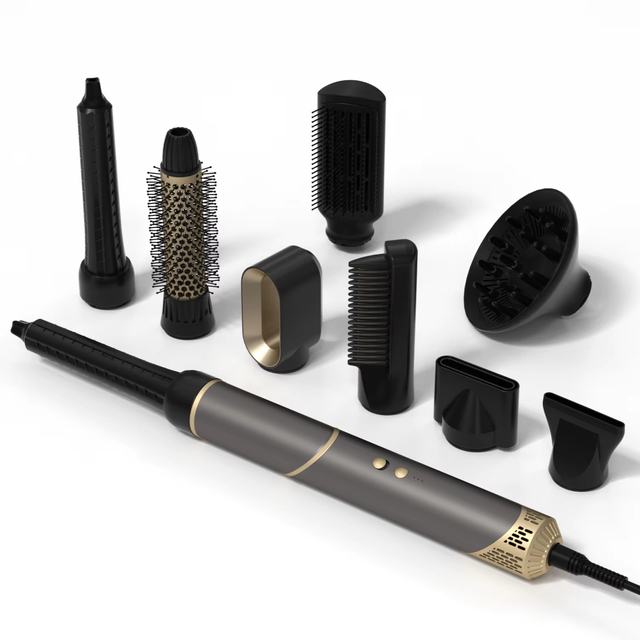 Professional BLDC High Speed Motor 110,000 RPM 12-in-1 Multifunctional Hair Styler Straightening Curling Hot Air Styler Foldable