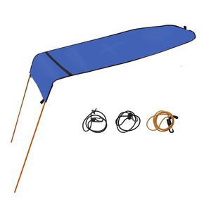 Classic Travel Boat <b>Umbrella</b> with 190T Nylon Fabric Durable Sun Protection 120cm Open Diameter for Dinghy Use - Product Image 4