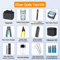 Kit d'outils de raccordement à froid pour fibre optique (Modèle Ali Set) avec étui de fusion, pince Miller, puissancemètre optique et stylo de test à lumière rouge