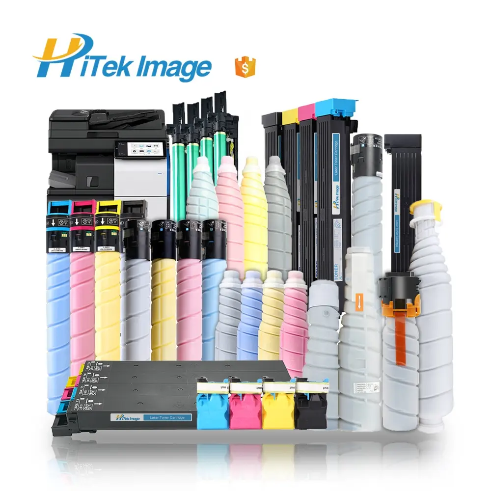 HiTek Kompatibel Konica Minolta Bizhub C754e C654e Fotocopiador CIP Katrij Toner Suku Cadang Printer Unit Pengembang Drum Universal Kompatibel