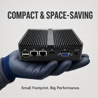 Ordinateur industriel sans ventilateur YCT, ordinateur embarqué J4125, 2xCOM, 4xUSB 3.0, WiFi, lecteur multimédia pour affichage numérique, kiosque, commerce de détail intelligent