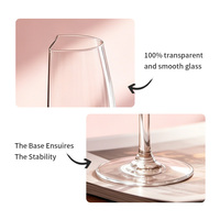 Flûtes à vin en verre soufflé à la main, demi-verres, durables, élégantes, luxueuses, modernes, tendance, cadeau de mariage