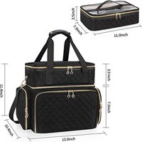 Sac de rangement pour vernis à ongles personnalisé Relavel peut contenir 70 bouteilles d'outils de manucure Kit d'accessoires Nail Art Case Nail Technician Teach Bag