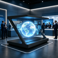 Vitrina Holográfica 3D de 65 Pulgadas y 180 Grados para Publicidad en Centros Comerciales y Museos
