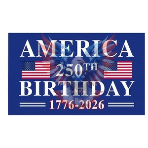 Bandiere Patriottiche Americane 1776-2026 per Giardino, 3x5 Piedi, in Poliestere Impermeabile con Stampa Digitale, Bandiera del 250° Anniversario in Alluminio - Product Image 3