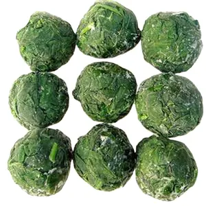 BQF Best Frozen IQF Preparing Chopped box of Spinach Balls Package Leaf Pellet Cut Block Brick cubes Bulk in a box Healthy Price