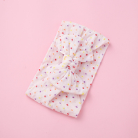 Nouveau-né doux arc fille bébé à pois Nylon pour nouveau bébé fille chapeaux Turban mode cadeau cheveux accessoires bandeau