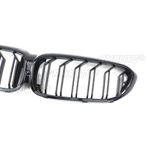 Rejilla Delantera para BMW Serie 5 G30 G31 2017 2018 2019 2020, Actualización a Estilo Facelift, Rejilla de Doble Listón en Negro Brillante - Product Image 4