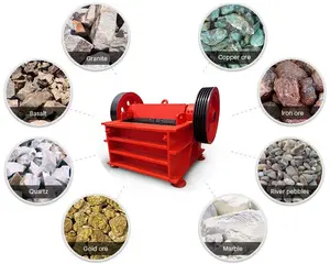 GOLD GRIND MILL hot selling belt conveyor and hopper stone jaw crusher pe 500*750 supplier at low prices