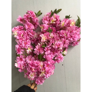 Q-2003 Branches de fleurs de cerisier Fleurs de cerisier Fleurs artificielles Grand arbre <span class=keywords><strong>Fleur</strong></span> de cerisier - Product Image 1