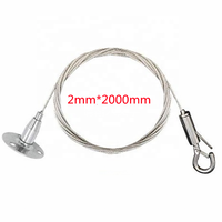 Kit de fils suspendus réglables de 2 m, fil de suspension pour miroir robuste de 1,5 mm