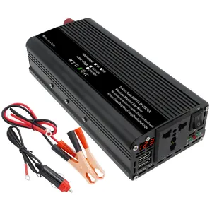 Definición del inversor 800W 2000W 12V DC a 220V AC Inversor de corriente de coche de onda sinusoidal modificada