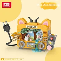 LO Z 8821-8826 Blocs de construction micro-particules animaux mignons et amusants, nature, électroménager (40 pièces) Cadeau pour enfants Modèle de maison à assembler