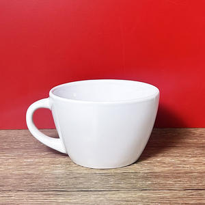 Mug en porcelaine blanche Zibo, couleur unie 7102, pour café, lait, eau, usage domestique - Product Image 1