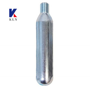 Cartouche de CO2 en acier rechargeable de 45 g, 60 bars, pour l'entretien des équipements pneumatiques, outils industriels, usage en atelier de bricolage - Product Image 1