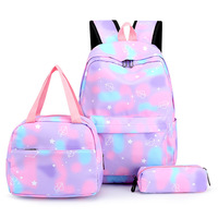 MM Hot Cute Printing - Juego de 3 Piezas de Mochilas Escolares para Niños y Bolsa de Almuerzo, Mochilas Escolares de Gran Capacidad para Estudiantes de Primaria