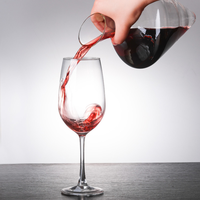 Décanteur à vin à refroidissement rapide - Seau à glace en verre borosilicate avec entonnoir intégré pour usage domestique et commercial