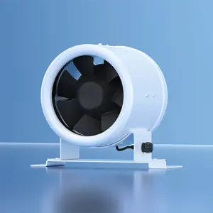 Ventilador de dução de hidroponia de controle variável, 5 polegadas do sensor