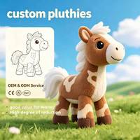 Goed verkopende moderne design paard knuffel, populaire paard knuffel, op maat gemaakte paard knuffel