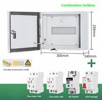 Boîte de distribution de charge de véhicules électriques imperméable à l'extérieur, nouvelle énergie, indice de protection IP54, 63A, 220V, 2 prises, acier laminé à froid, poudre