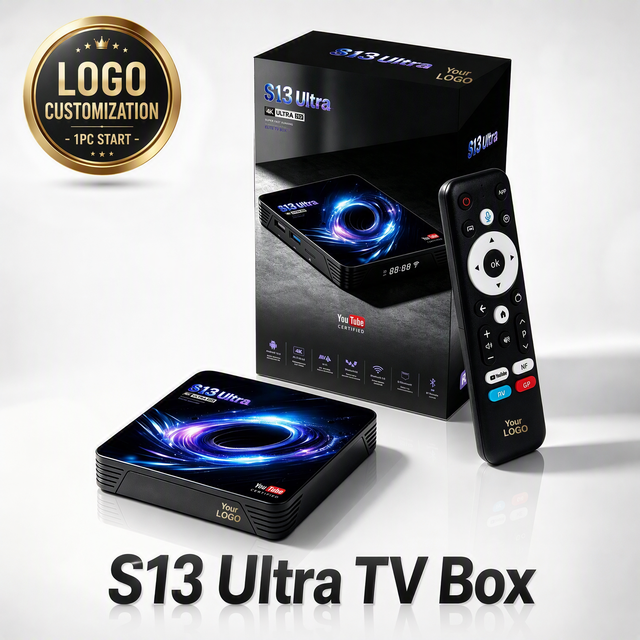 BOXPUT Smart TV Box S13 Ultra Android 14 Quad Core RK3539 4G 32G 4K WIFI6 BT 5.4 Widevine L1 YouTube AV1 Custom Logo MOQ OEM ODM