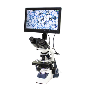 Microscopio Biológico Binocular de 1600X |   Microscopio de Investigación de Laboratorio de Alta Precisión con Fuente de Luz LED Ajustable para Cámara Digital - Product Image 1