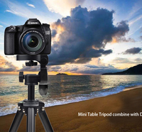Tripod meja Mini Desktop untuk ponsel, Tripod kamera aksi video olahraga telepon seluler untuk ponsel