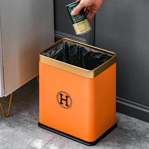 Cubo de Basura Doméstico Cuadrado de Gran Capacidad con Diseño de Animales para Uso en Interiores: Sala de Estar, Cocina, Dormitorio, Baño - Product Image 5