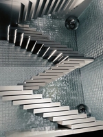 Panneau de plafond en acier inoxydable miroir personnalisé M21 pour plafond de cabine de monte-escalier